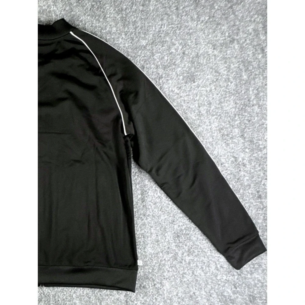 Adidas Originals SST Track Jacket Youth Large Black 13-14Yrs White Full Zip NWT